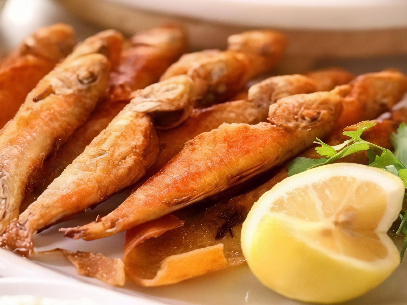 Fried Red Mullet Fish