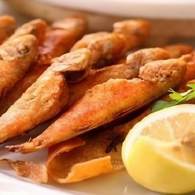 Fried Red Mullet Fish