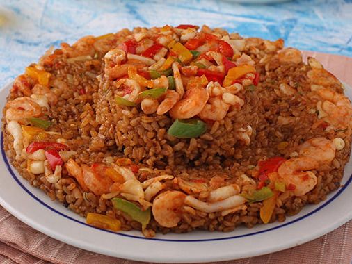 rice with seafood