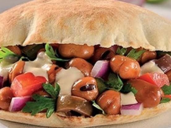 Foul With Olive Oil Sandwich