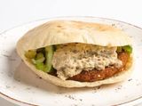 Falafel With Baba Ghannoug Sandwich
