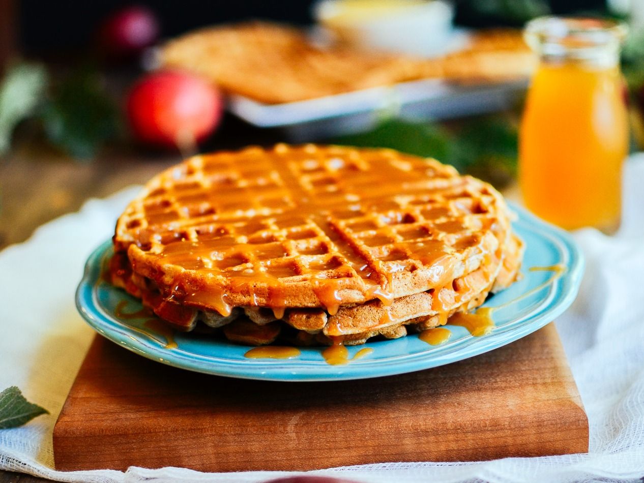 Caramel Waffle Round