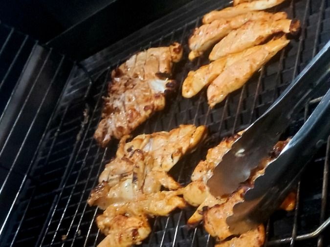Half Grilled Shish Breast