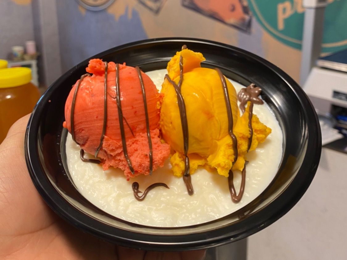 Rice Pudding With Ice Cream