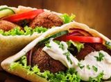 Falafel Sandwich On Mashed Potatoes