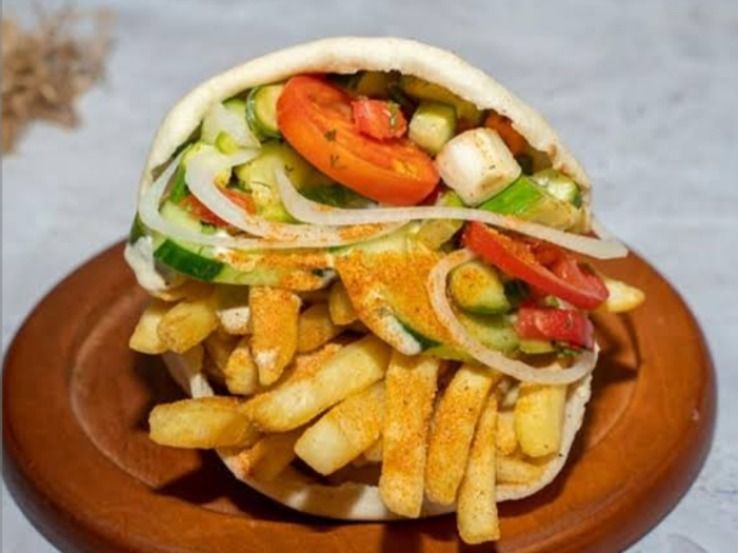 Falafel Fries Sandwich