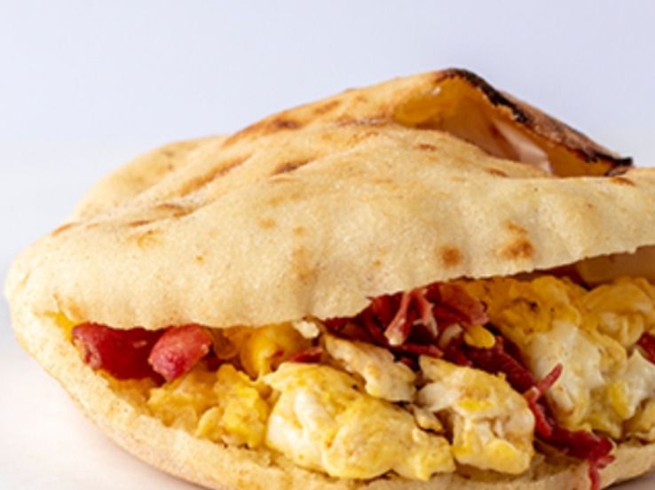 Sandwich Sausage Egg Omelette