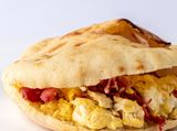 Sandwich Sausage Egg Omelette