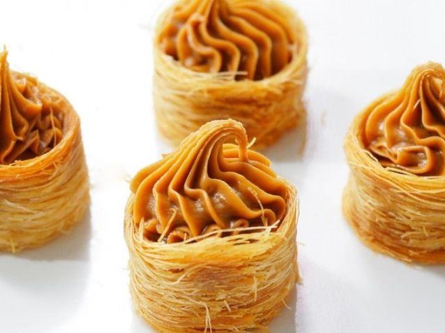 Bread Konafa With Caramel