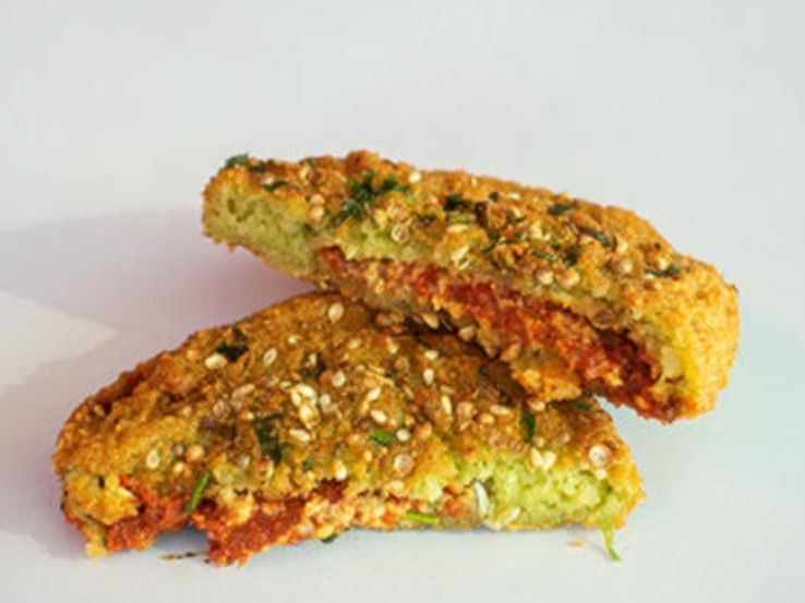 Falafel Patty Stuffed With Pastrami