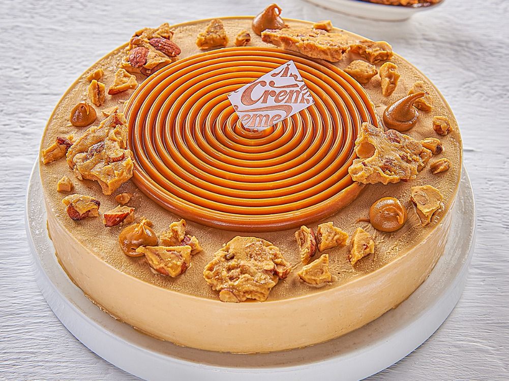 Ice Cream Toffee Almond Torte