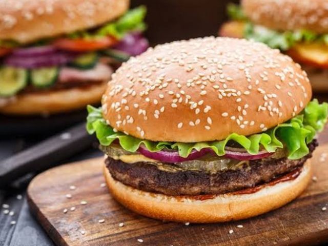 large Cheese burger sandwich