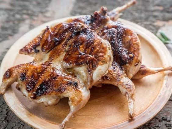Pair Of Grilled Quail