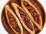 Alexandrian Sausages sandwich