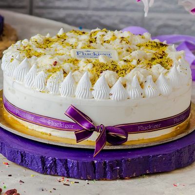 Pistachio Mastic Ice Cream Cake