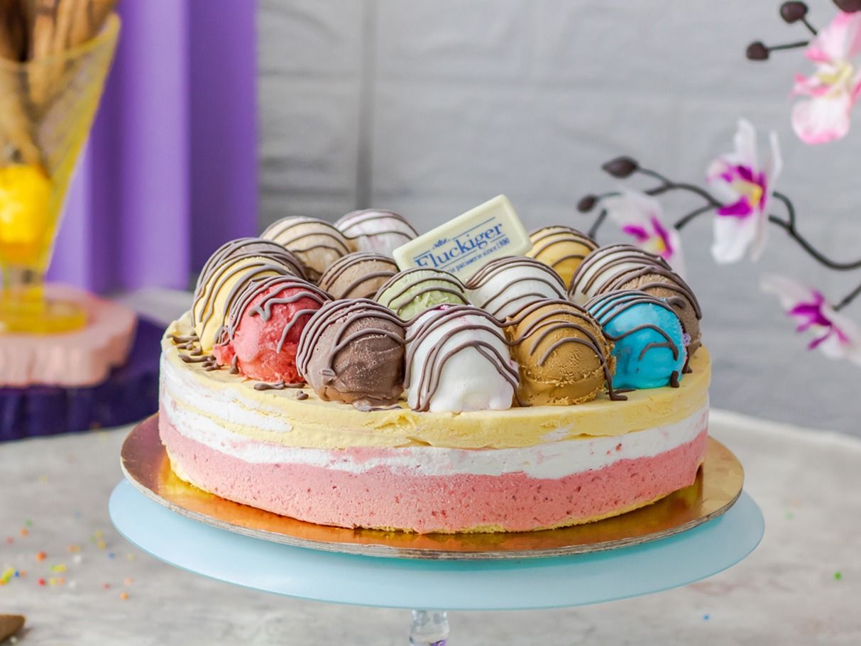 Fruit Festival Ice Cream Cake