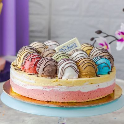 Fruit Festival Ice Cream Cake