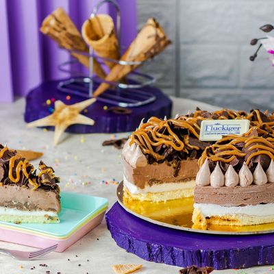 Black and White Ice Cream Cake