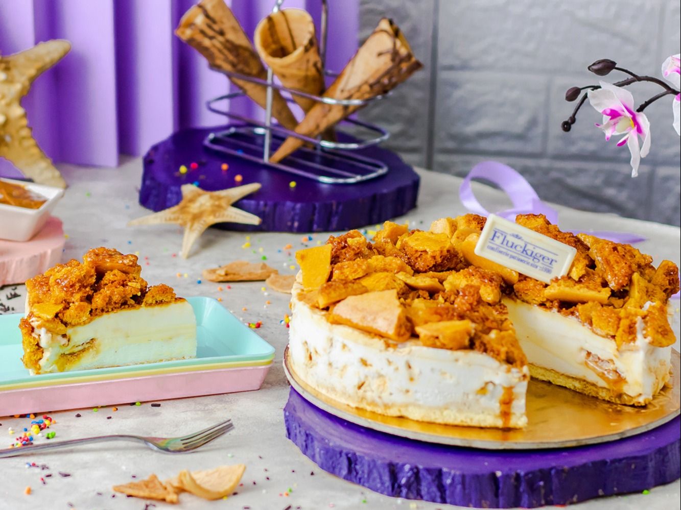 Honeycomb Ice Cream Cake