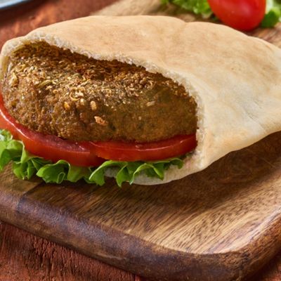 Taamia with cheese and tomato sandwich