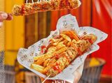 Corn Dog fries Dish