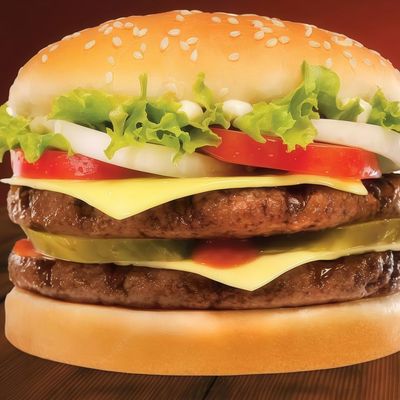 double cheese steak burger