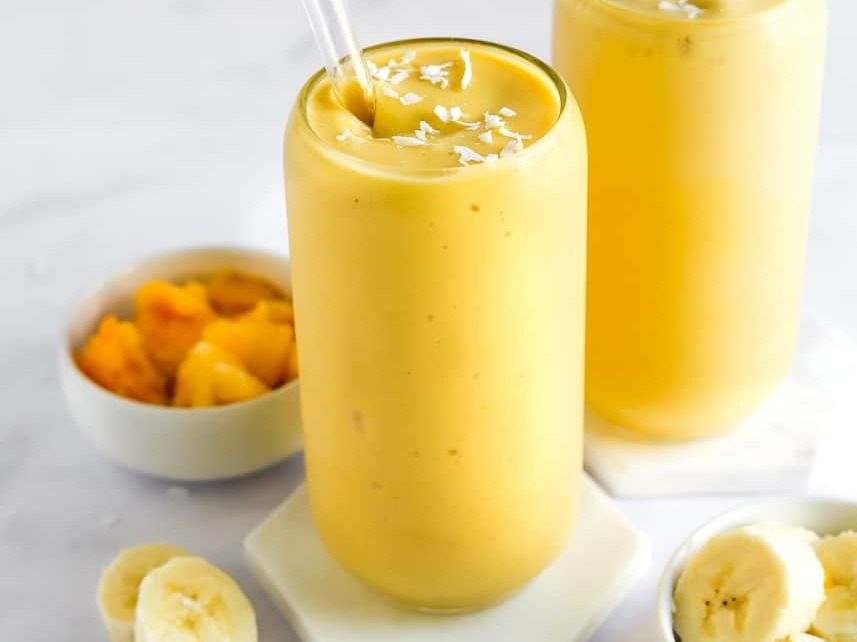 Mango With Banana And Milk