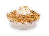 Rice Pudding With Ice Cream And Nuts