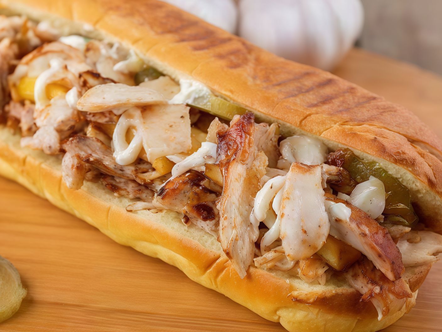 Chicken Shawerma Sandwich - French Bread