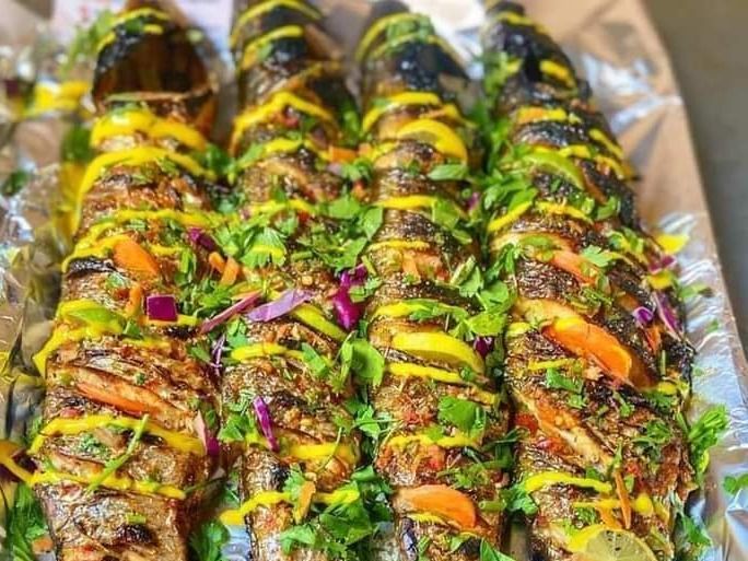 Grilled mullet