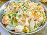 Large seafood pasta