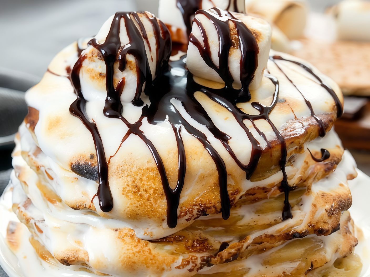 Pancake S'more Chocolat And Caramel