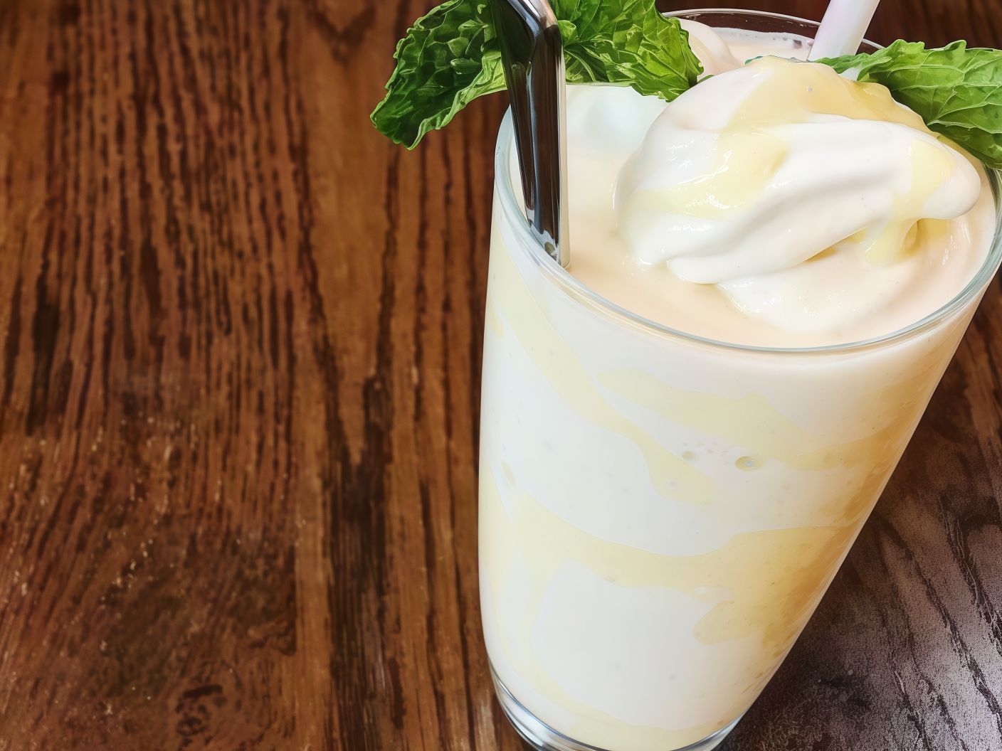 Pistachio Vanilla Milkshake