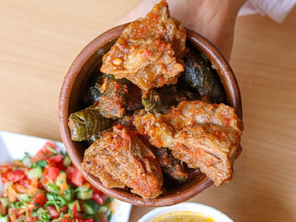 Vine Leaves with Meat Casserole