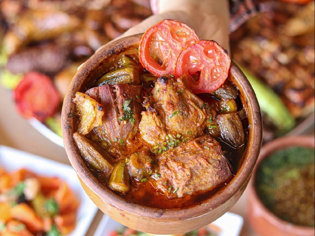 Okra With Meat Casserole
