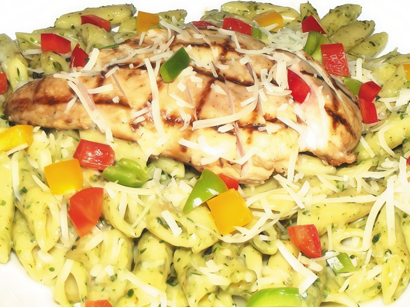Chicken Pasta with Lemon and Basil