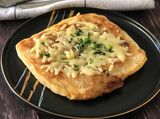 Vegetable Msemen And Cheese