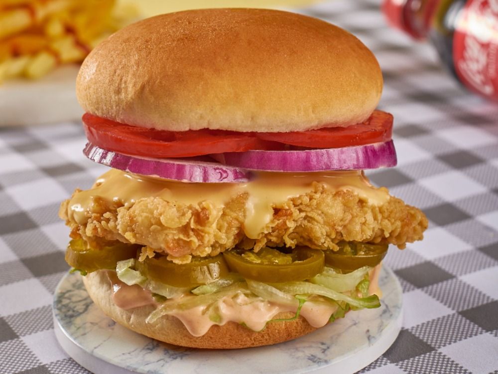 Buffalo chicken slider