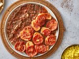 Kofta Tray With Tomato And Potatoes With Rice