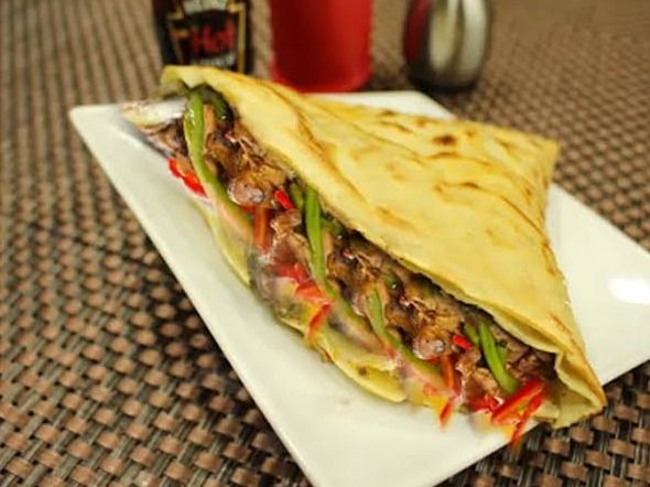 Crepe Chicken Shawarma