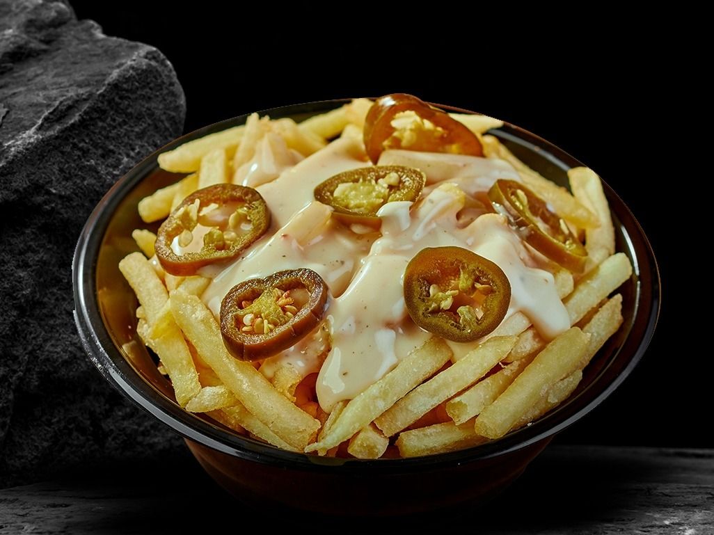 Jalapeno Fries Cheddar Sauce Crispy