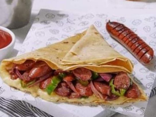 Mexican Hot Dog Crepe