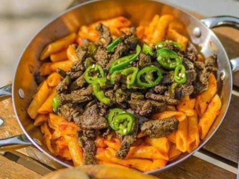 Liver Pasta Platter