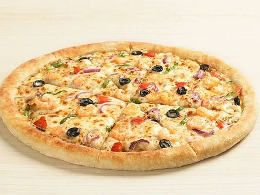 Shrimp Italian pizza