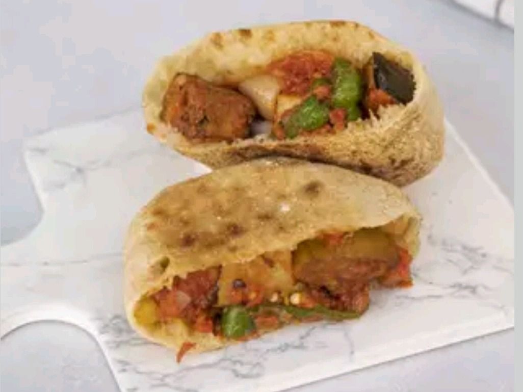 Moussaka With Chickpeas Sandwich
