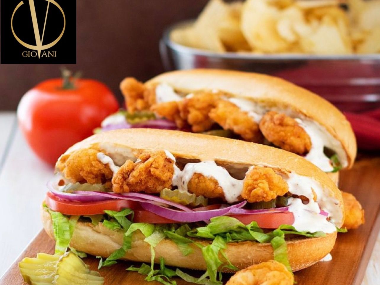 Shrimp Pane Sandwich