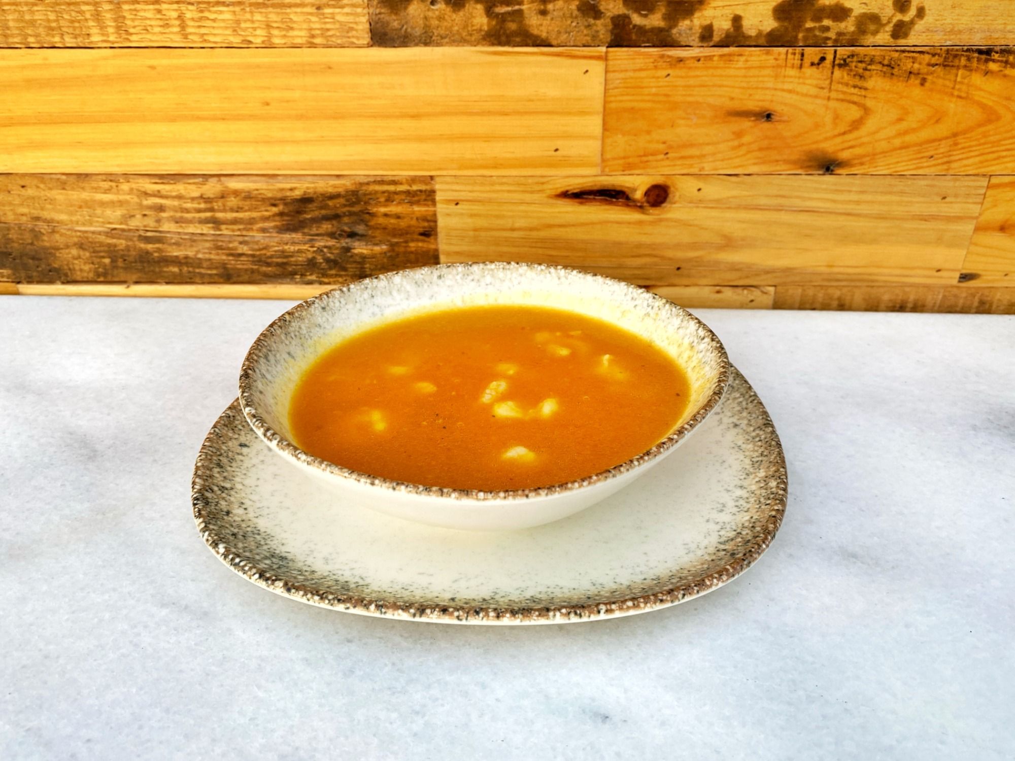 Shrimps Ginger and Carrot Soup