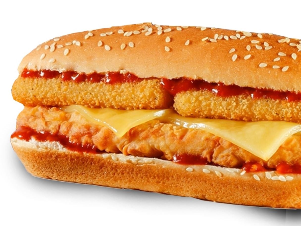 Pane Chicken With Cheddar Cheese Sandwich
