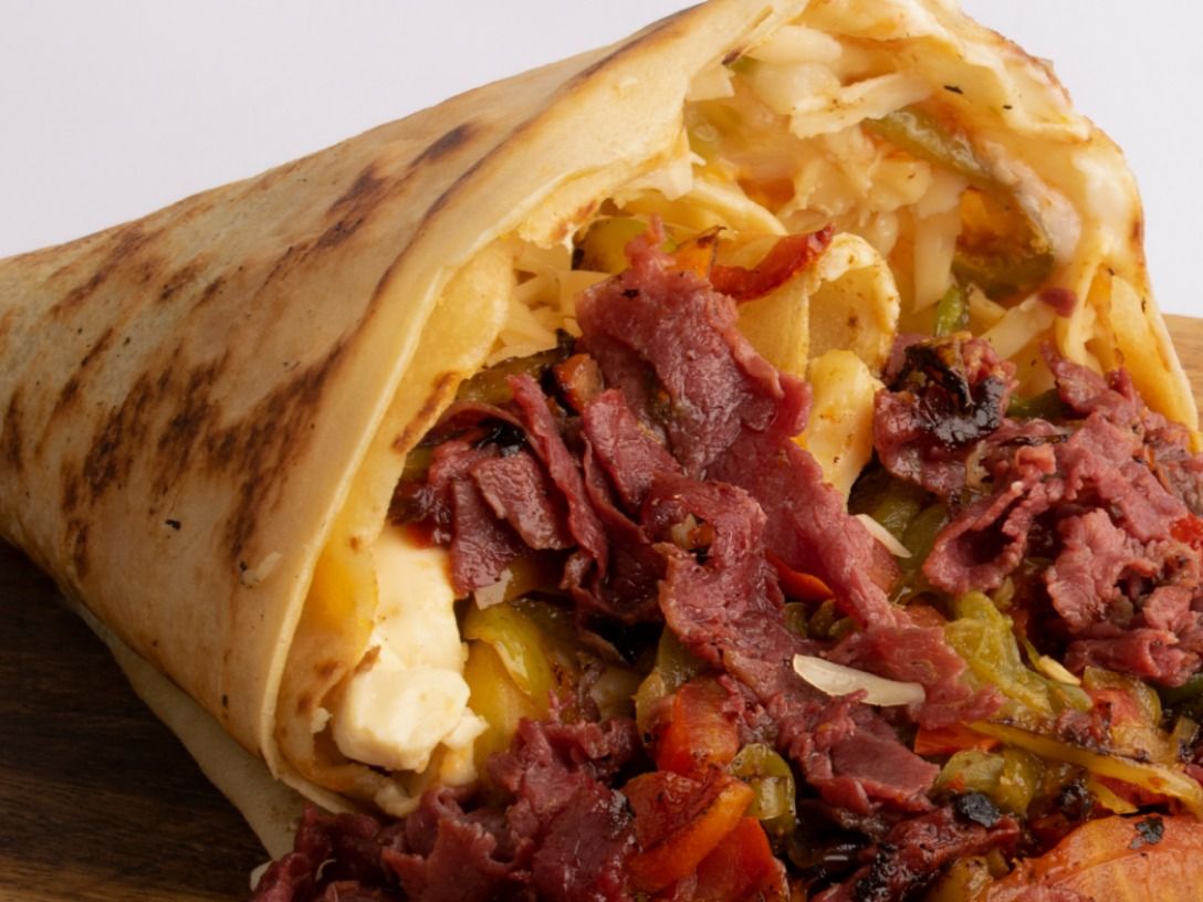 Crepe Mix Cheese With Pastrami