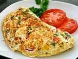 Omelette egg sandwich